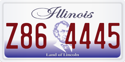IL license plate Z864445