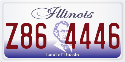 IL license plate Z864446