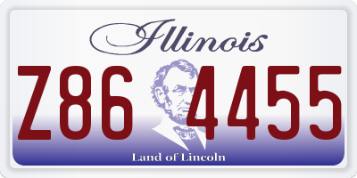 IL license plate Z864455