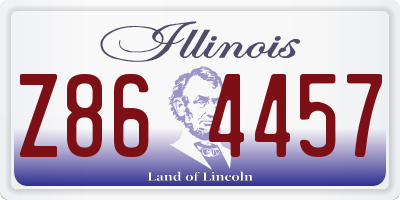 IL license plate Z864457