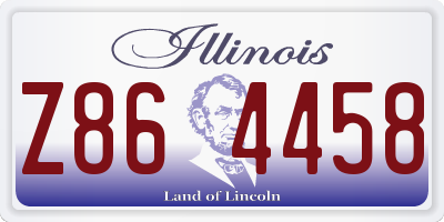 IL license plate Z864458