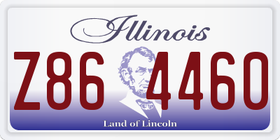 IL license plate Z864460