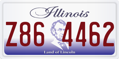 IL license plate Z864462