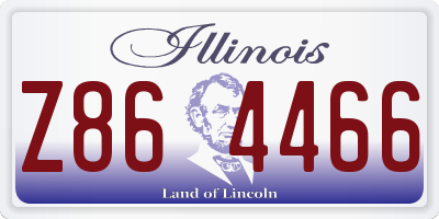 IL license plate Z864466