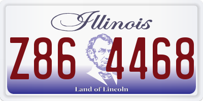 IL license plate Z864468