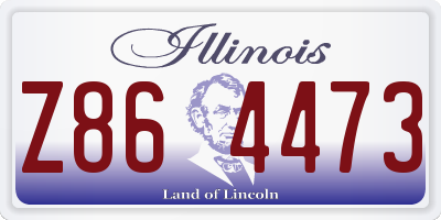 IL license plate Z864473