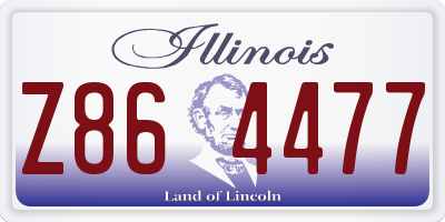 IL license plate Z864477
