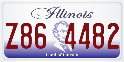 IL license plate Z864482