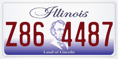 IL license plate Z864487