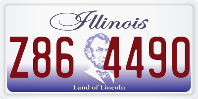 IL license plate Z864490