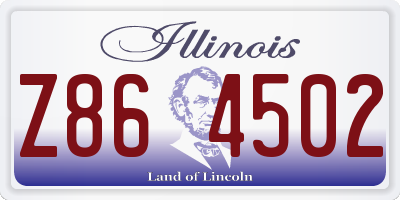 IL license plate Z864502