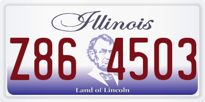 IL license plate Z864503