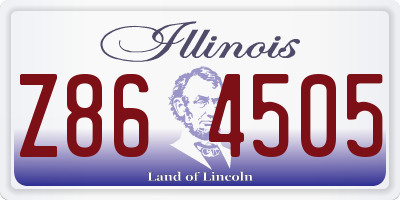 IL license plate Z864505