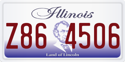 IL license plate Z864506