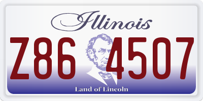 IL license plate Z864507