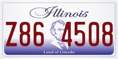 IL license plate Z864508
