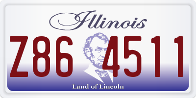 IL license plate Z864511