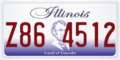 IL license plate Z864512