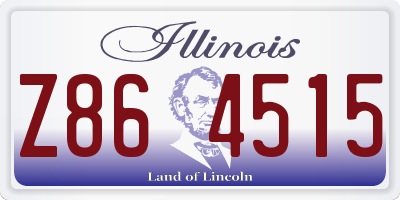 IL license plate Z864515