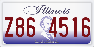 IL license plate Z864516