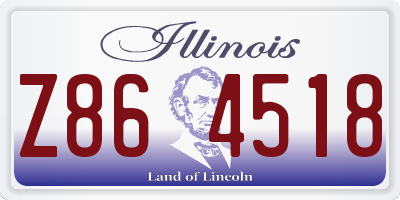 IL license plate Z864518