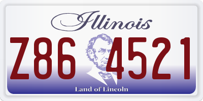 IL license plate Z864521