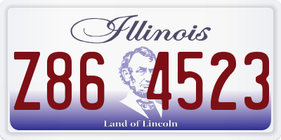 IL license plate Z864523