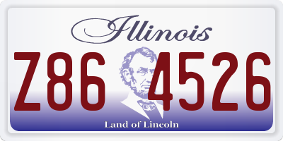 IL license plate Z864526