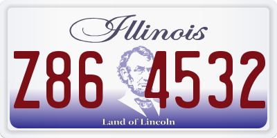 IL license plate Z864532