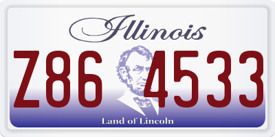 IL license plate Z864533