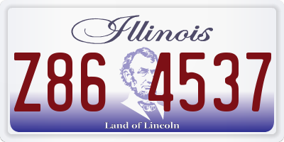IL license plate Z864537