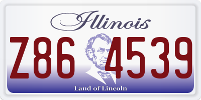 IL license plate Z864539