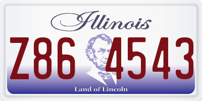 IL license plate Z864543