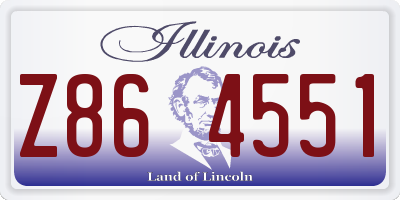 IL license plate Z864551
