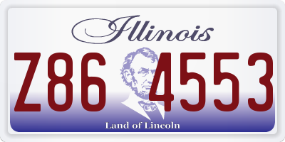 IL license plate Z864553