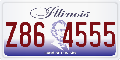 IL license plate Z864555