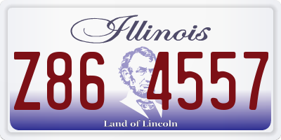 IL license plate Z864557