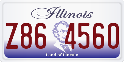IL license plate Z864560