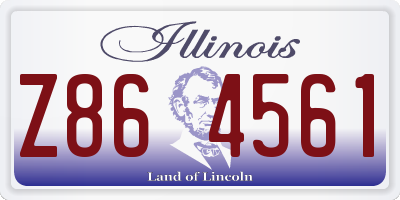 IL license plate Z864561