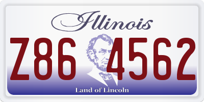 IL license plate Z864562