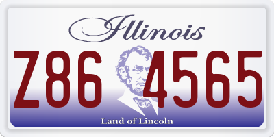 IL license plate Z864565