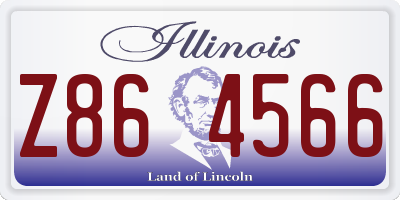 IL license plate Z864566