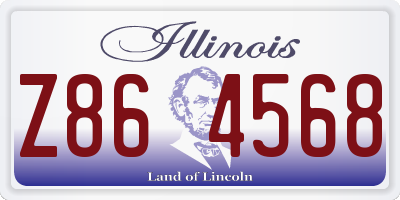 IL license plate Z864568