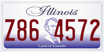 IL license plate Z864572