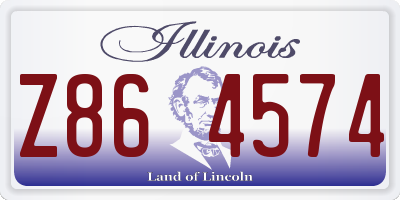IL license plate Z864574