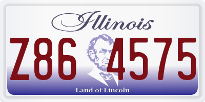 IL license plate Z864575