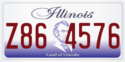 IL license plate Z864576