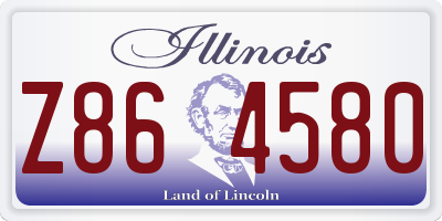 IL license plate Z864580