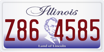 IL license plate Z864585