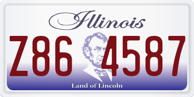 IL license plate Z864587
